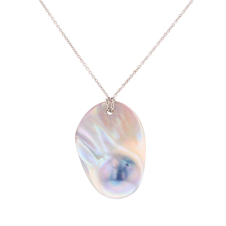 Acheter Collier perle or blanc 5.35g Bon état - 650,00 € Collier perle or blanc 5.35g Bon état - reconditionné disponible sur Gemme Les Bijoux